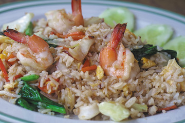 fried rice with seafood