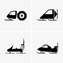Snowmobiles (shade pictures)