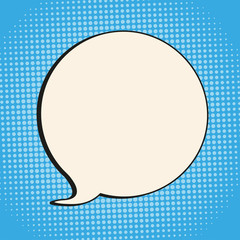 Comic Speech Bubble Retro Halftone