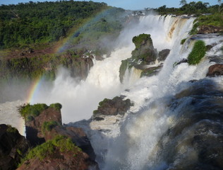 iguacu falls on argentinian brasilian border