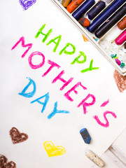 Colorful drawing - Mothers Day card