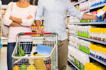 Couple doing shopping together 