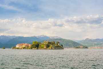 Fototapeta na wymiar Borromäische Inseln am Lago Maggiore, Stresa in Oberitalien