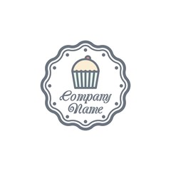 cupcake logo icon Vector