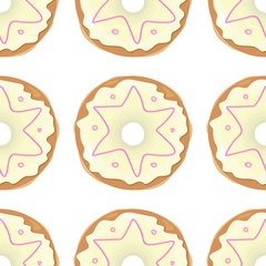 Donut Seamless Background Texture Pattern