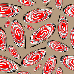 Бесшовный узор с овалами