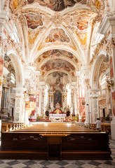 Fototapeta na wymiar Basilica di Santa Maria Assunta, Abbazia di Novacella