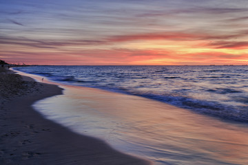 PERTH beach surf side sunset