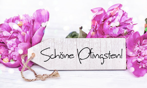 sch&ouml;ne Pfingsten Karte 