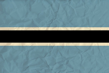 Botswana paper  flag