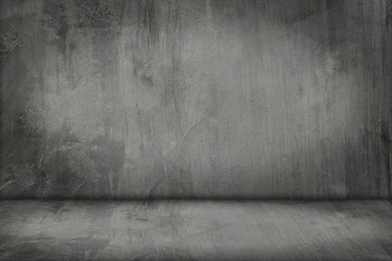 Cement wall and floor for pattern and background