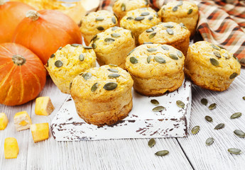 Homemade pumpkin muffins