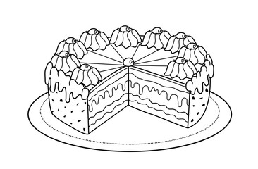 Torte (Malvorlage)