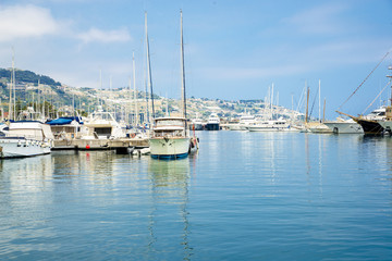 Fototapeta na wymiar Harbour in Sanremo, Italy