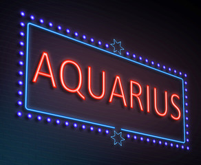 Aquarius sign concept.