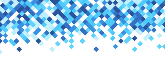 Blue and white abstract banner. - obrazy, fototapety, plakaty