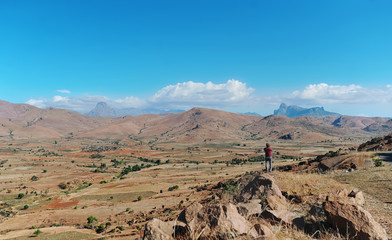 The mountain valley on the island of Madagascar.