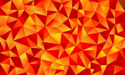 orange polygon background