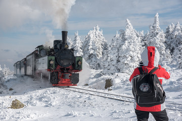 Brockenbahn immer wieder ein Magnet für Fotografen und Touristen