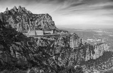 Panorama of Montserrat