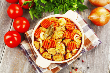 Meat stew with vegetables