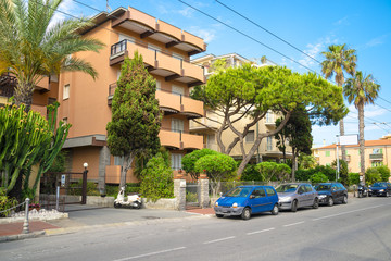 Bordighera - down town - before the sunset, Italy