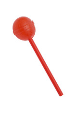 Red candy isolated on white