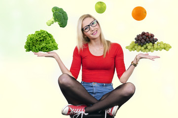 Fit und glücklich durch gesunde Ernährung.