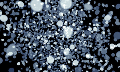 abstract image of falling confetti with small depth of field