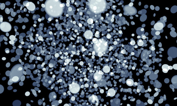 abstract image of falling confetti with small depth of field © the_lightwriter