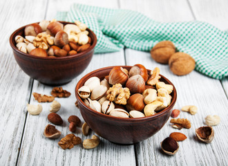 Obraz na płótnie Canvas different types of nuts