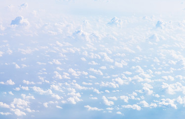 Obraz premium Cloudscape Blue sky and white cloud