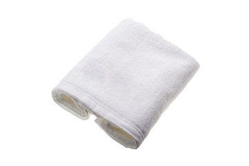 white soft hand towel