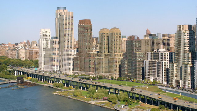 View of West Side Highway in New York City