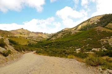 Panoramic view on the Ruta de los Siete Lagos close to Bariloche