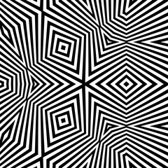 Pattern With Optical Illusion. Abstract Background. Optical Art.