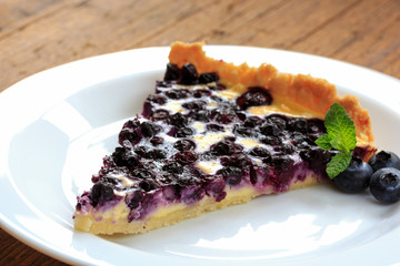 frischer Heidelbeerkuchen