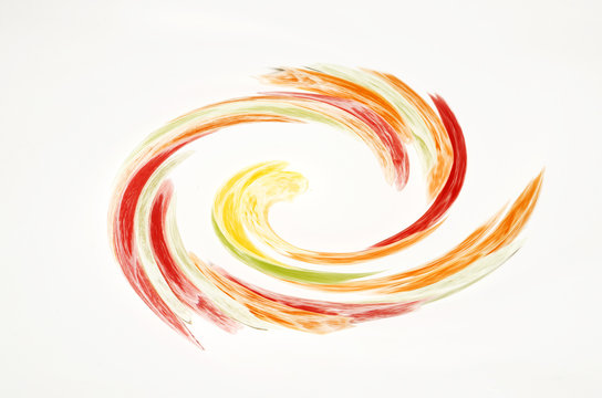 Colourful spiral background, abstract