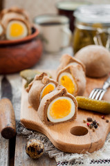 Kokurki, Rye Dough Wrapped Hard Boiled Eggs