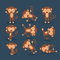 funny monkey  design 