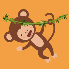 funny monkey  design 