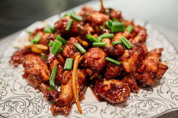 Caramelized chicken wings
