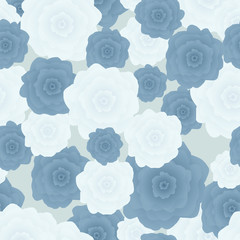 Seamless pattern of flowers