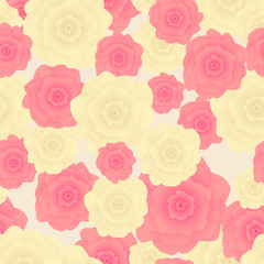 Seamless pattern of flowers