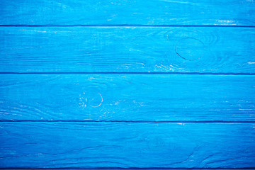 Vintage turquoise wood board painted background