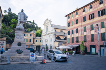  the buildings in the city centre of Chiavari, Italy


