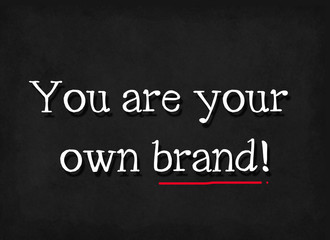 you are your own brand word on blackboard