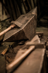 Blacksmith workshop-Anvil and Hammer