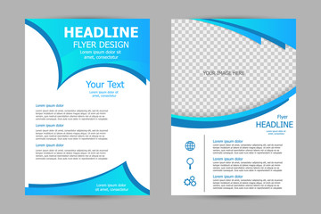 Vector flyer template design