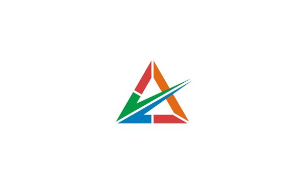  triangle letter A business logo